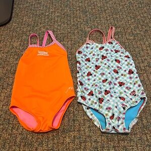 Two Little Dolfin Swimsuits toddler size 5